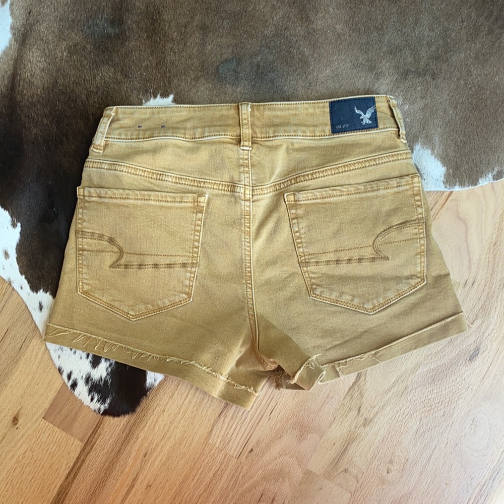 American Eagle Super Stretch Tan Denim Shorts | 6 - Picture 5 of 8